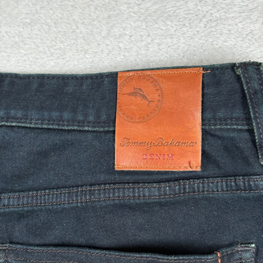 Tommy Bahama Boracay Mens 35x30 Dark Navy Blue 5-Pocket Chino Pants Stretch‎ - Picture 10 of 12